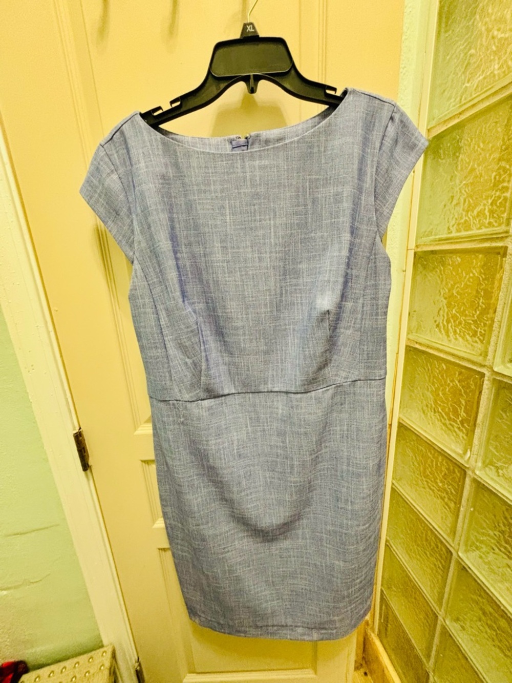 Ann Taylor Chambray Blue Dress Size 16